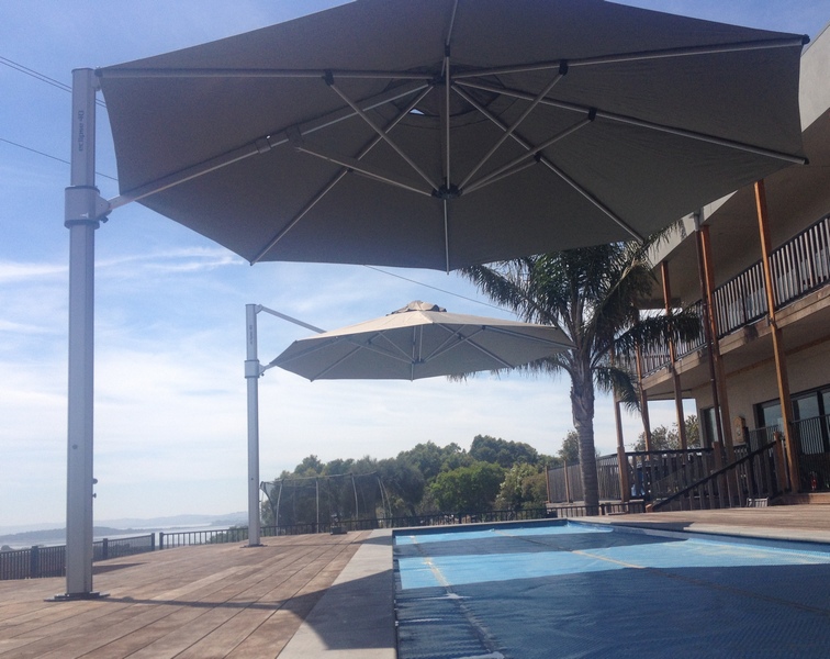 Octagonal Commercial Cantilever Umbrellas