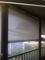 Balcony guided blind inside