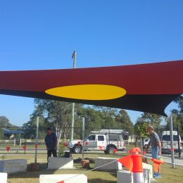 aboriginal flag shade sail