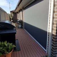 Full length blind outside