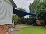 Comshade XTRA Shade Sail Gympie QLD, Colour is Charcoal